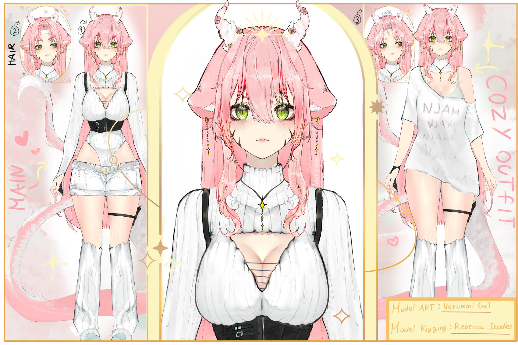 FULLBODY VTUBER Model art